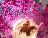 A picture of step 2 of Jamun Lassi.