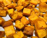 A picture of step 4 of Air Fried Sweet Potatoes.