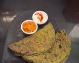 A picture of step 6 of Healthy Spinach Paratha.