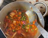 A picture of step 1 of Veggie eggy sauce🍽.