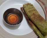 A picture of step 6 of Sprouts moong chila.