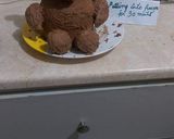 A picture of step 4 of Double Chocolate fudge bear cake.