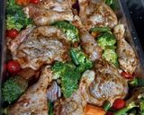 A picture of step 6 of Sheet pan Paprika Chicken and Vegetables.