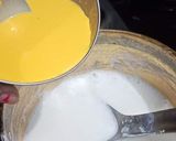 A picture of step 3 of Kesar Custard Kulfi.