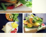 Hình bước làm 6 của món Sandwich chay (veggie sandwich)