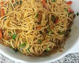 A picture of step 11 of Veg noodles.
