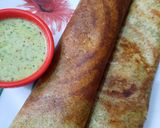 A picture of step 5 of Green gram & Urad dal dosa.