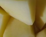 A picture of step 3 of Aloo barri.