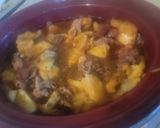 A picture of step 3 of Crockpot Orange Glazed Country Ham w/ Sweet Peppered Pineapple.