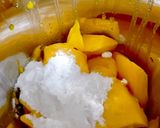 A picture of step 1 of 5 Minutes Alphonso Mango Milk Shake.