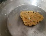 A picture of step 2 of Besani roti.