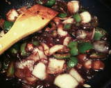 A picture of step 5 of Chilli Paneer.