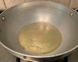 A picture of step 2 of Suji ka halwa.
