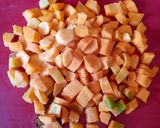 A picture of step 3 of Stir fry veggie rice.