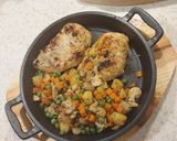 A picture of step 9 of Chicken Steaks.