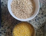 A picture of step 1 of Dahi Vada.