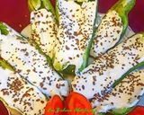 A picture of step 2 of Labneh Snack with Vegetables.