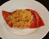 Roasted Red Peppers Stuffed with pasta in a Garlic Broth recipe step 11 photo