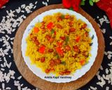 A picture of step 4 of Veg Poha.