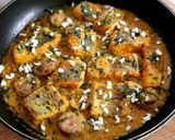 Foto del paso 12 de la receta: Merluza y butifarra de huevo en salsa almendras y azafrán