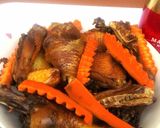 A picture of step 6 of OnionCarrot Chicken.