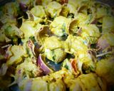 A picture of step 2 of Paneer tikka.