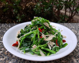 預防便祕的料理-枸杞皇宮菜炒金針菇的食譜步驟3照片