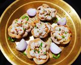 A picture of step 14 of Chole bhature cheese cups.