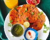 A picture of step 3 of Beetroot suji oats chilla.