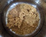 A picture of step 1 of Methi papad sabzi (Fenugreek).