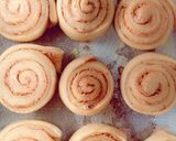 A picture of step 2 of Cinnamon rolls.