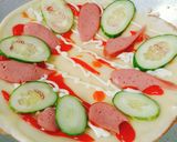 Hình bước làm 2 của món Banh crepe nhân mặn