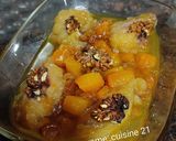 Une image de l'étape 2 de Potiron sucré aux raisins secs et pêche.