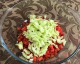 A picture of step 3 of Watermelon Salad.