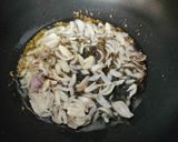 A picture of step 2 of Mixed vegetable with Malabar spinach.