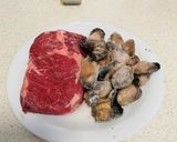 Foto langkah ke 1 dari resep Tumis Scotch Fillet dan Oyster (Resep No.115).