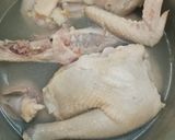 Hình bước làm 2 của món Cháo gà + gỏi Gà