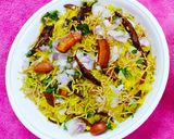 A picture of step 4 of Chevda Chana.