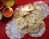 A picture of step 7 of White Chocolate Bark#foodphotographychallenge.