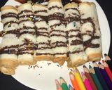 A picture of step 3 of Chocolate roll.