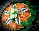 Sardine quiche, sliced tomatoes recipe step 5 photo