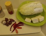 Foto langkah ke 1 dari resep Tumis Sawi Putih dan Tahu.