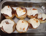 Foto del paso 5 de la receta: Bomba de Arroz con papa rellena de huevo y queso, a la pizza