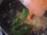 Sayur lompong atau batangkeladi kuah pedas