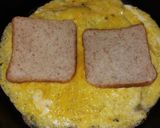 Pas rețetă Sandwich cu ou, șuncă și brânză 1 fotografie