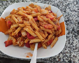 Foto del paso 4 de la receta: Macarrones con albahaca y mozzarella