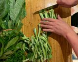 A picture of step 1 of Sautéed Aromatic Winter Vegetables.