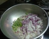 A picture of step 3 of Mushroom masala.