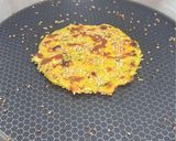 A picture of step 7 of Cheesy Moong Dal Paneer & Veggie Savoury Pancakes 🥞 | Healthy Lunch Box & Tiffin Recipe.