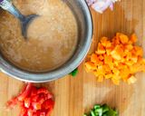 A picture of step 1 of Oats chilla.